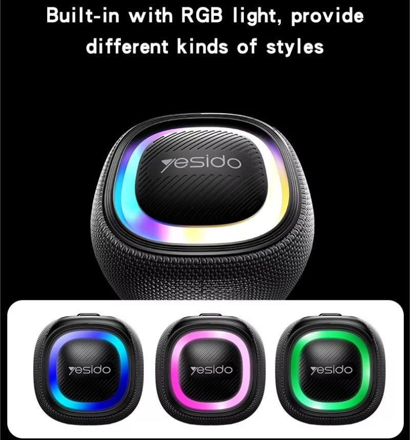 UHF Microphone Powerful Wireless Speaker with RGB light BT5.0(10 pieces)