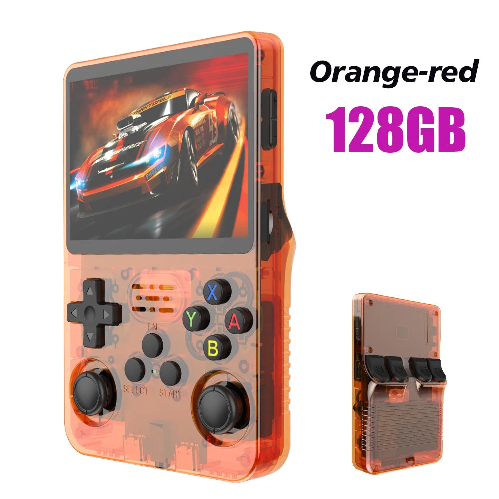Retro Handheld with 3.5" IPS Linux OS 128GB storage 15K+ games dual joysticks Type-C charging