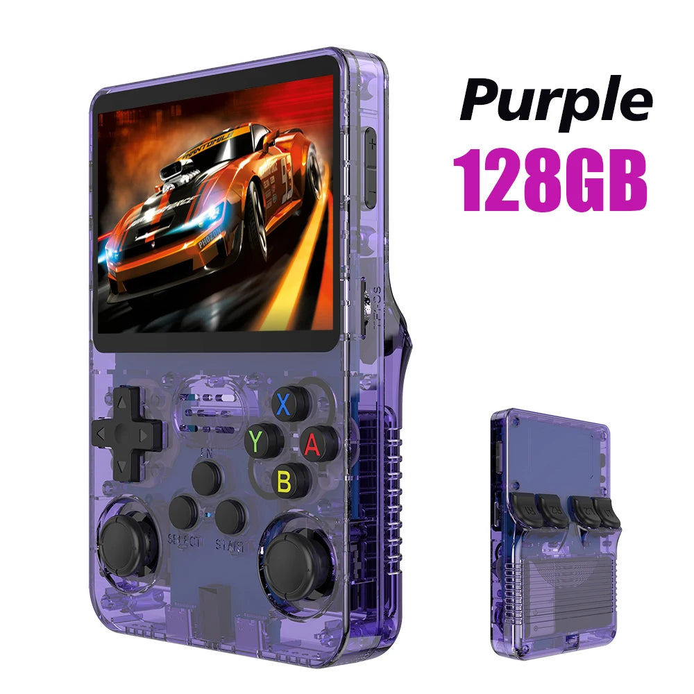 Retro Handheld with 3.5" IPS Linux OS 128GB storage 15K+ games dual joysticks Type-C charging