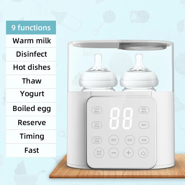 Baby Warmer Professional Edition 3 minute fast heating breast milk/formula universal automatic disinfection drying with LCD temperature display