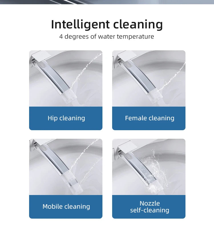 Toilettes intelligentes de qualité médicale avec chasse d'eau automatique, conformes aux normes ADA pour les personnes handicapées et âgées