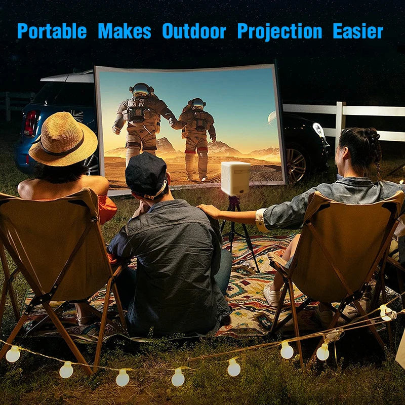 Android 11 Smart Projector 1080P with WiFi6/Bluetooth 5.2 Auto Focus Home Cinema
