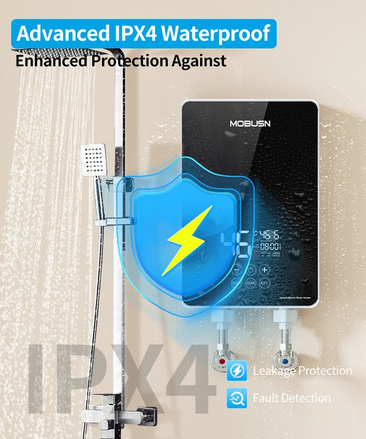 6000W Instant Electric Water Heater Portable & Energy Saving with LED Display for Hotel/Commercial/Household