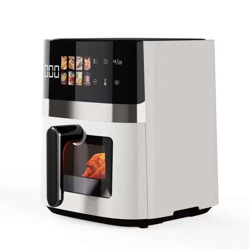 Home Intelligent Large Capacity Stainless Steel Air Fryer With Visual Display and Digital Control