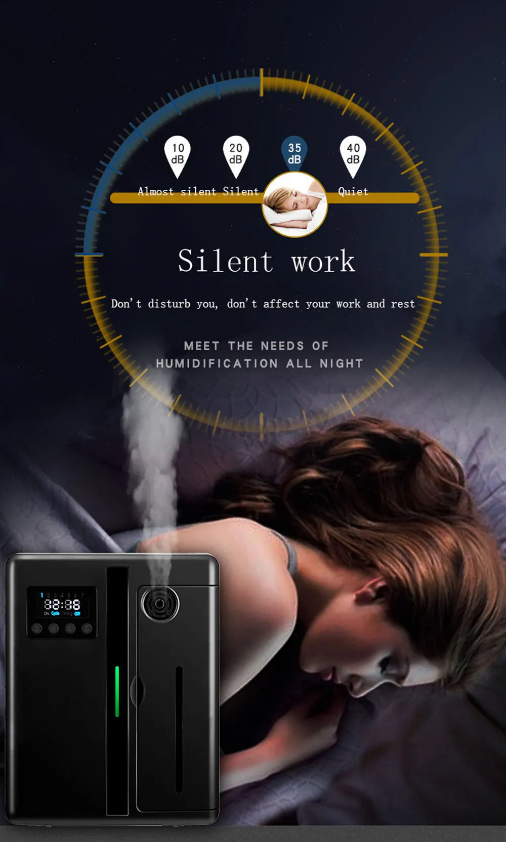 Machine d'aromathérapie murale intelligente Bluetooth 160 ml, grande capacité, système de parfum pour hall d'hôtel/maison, prend en charge le contrôle de la minuterie par application