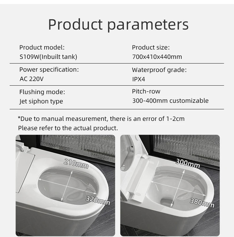 Toilettes intelligentes de qualité médicale avec chasse d'eau automatique, conformes aux normes ADA pour les personnes handicapées et âgées