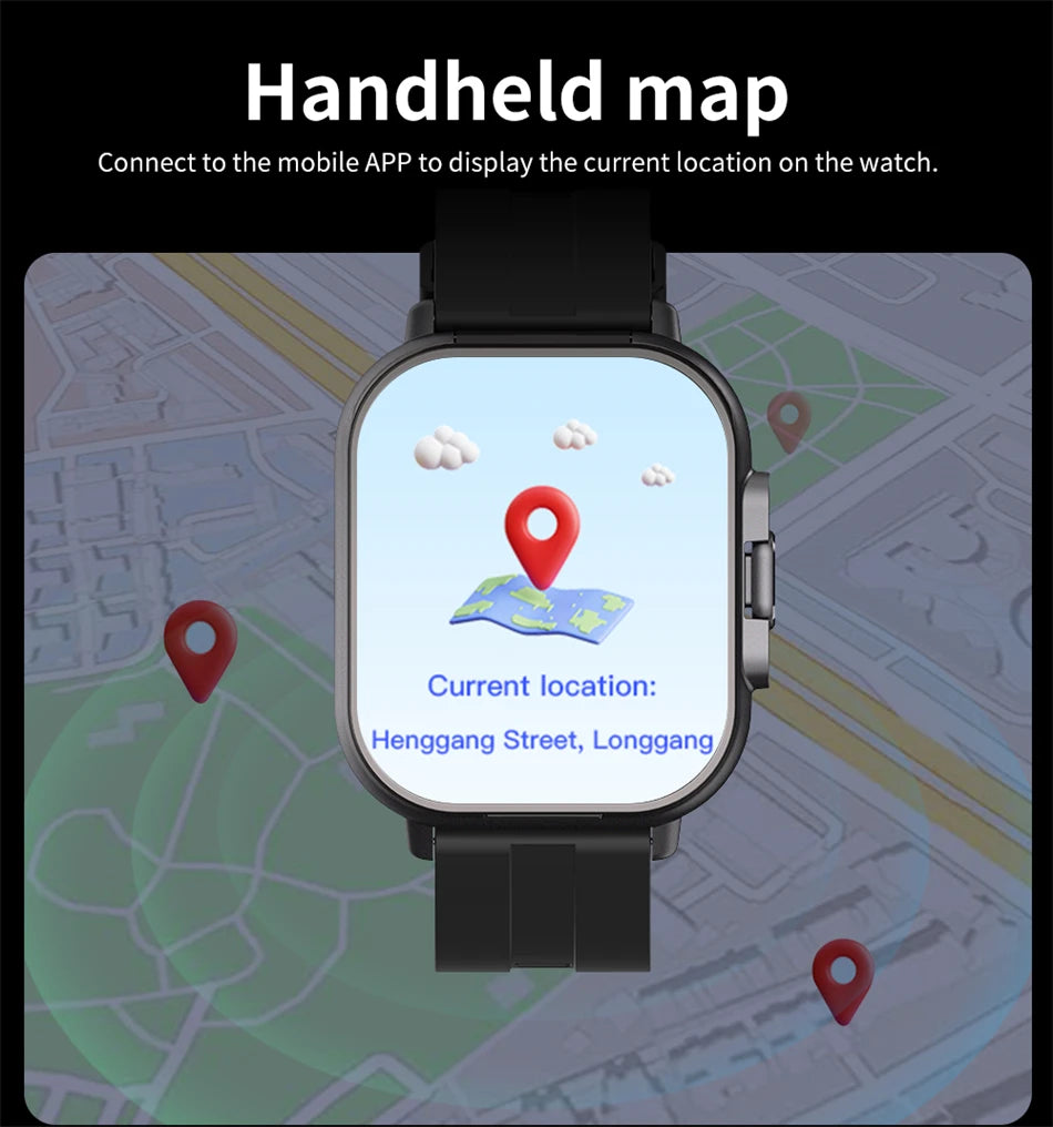 Ultra 2-in-1 Smart Watch with Bluetooth Earphones GPS + Heart Rate Monitor 1.91" HD Touchscreen 3-Day Battery IP67 Waterproof