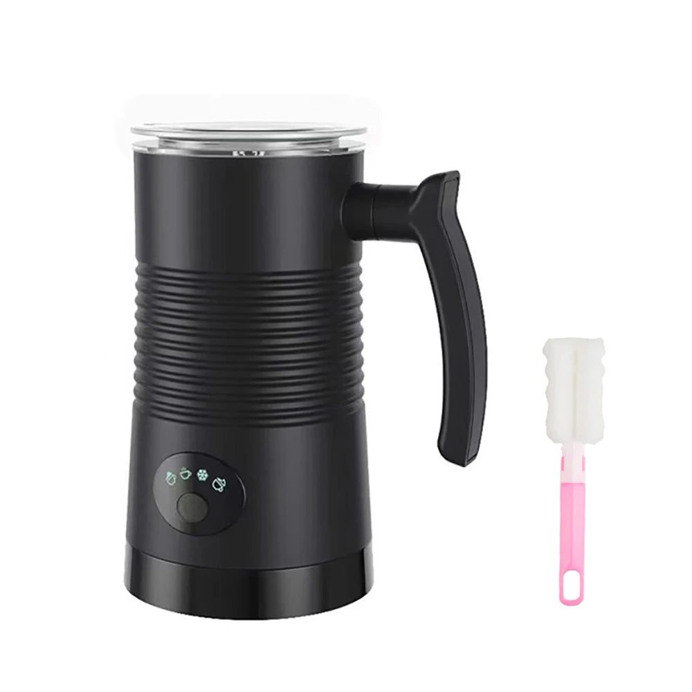 4-in-1 Electric Milk Frother Auto Rotary Function for Hot/Cold Foam Cappuccino Latte & Coffee Drinks