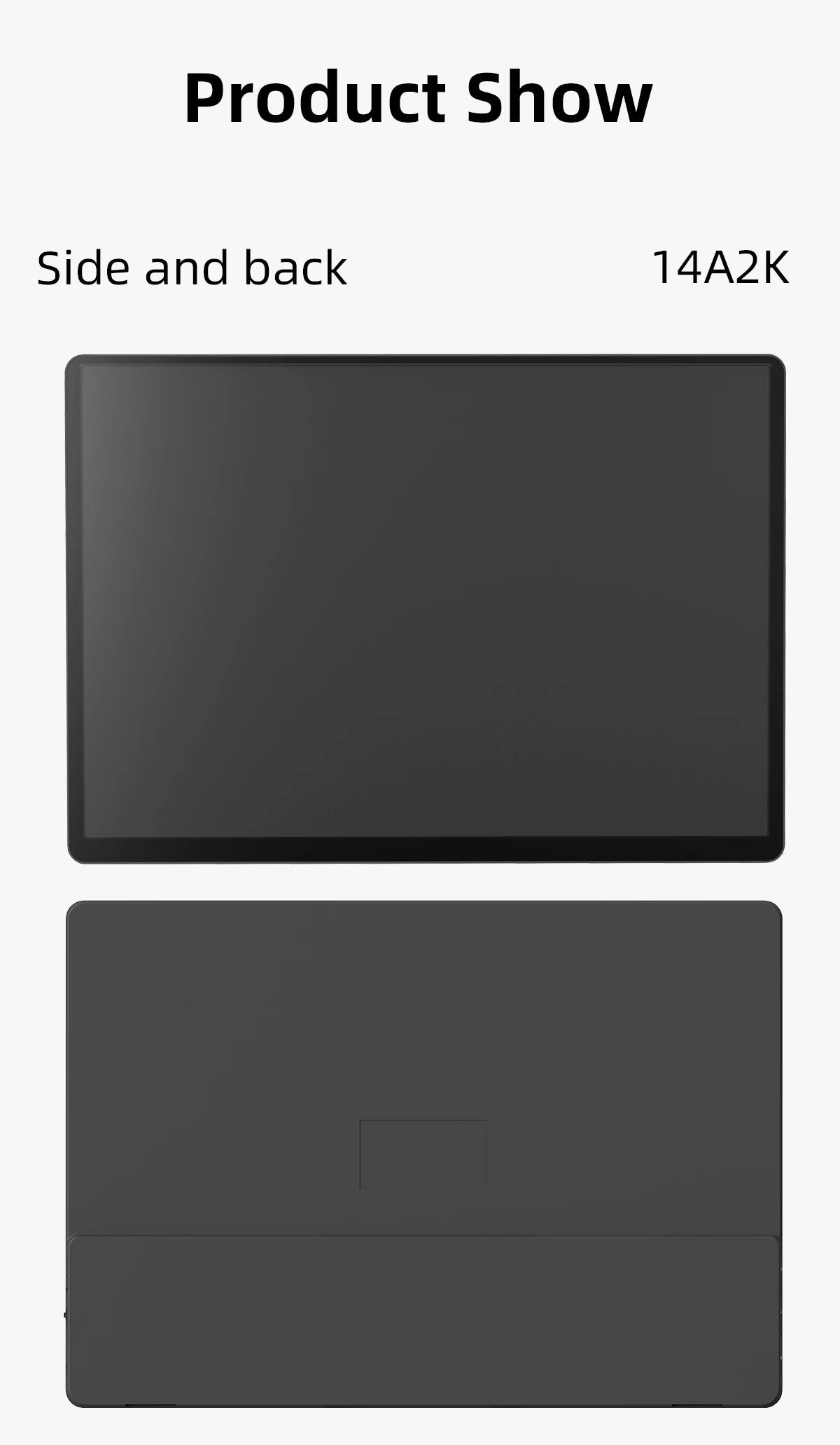 14-inch 2K Portable Monitor 2160x1440 IPS Screen HDMI/USB-C for Laptop/PS5/Xbox/Switch/Mobile