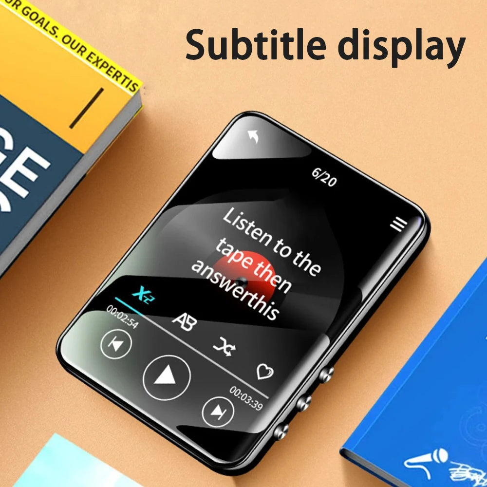 4GB Built-in Bluetooth MP4 Player 2.4 Inch IPS Touch Screen, Supports TF Card Hi-Res Audio with FM/E-book/Recorder
