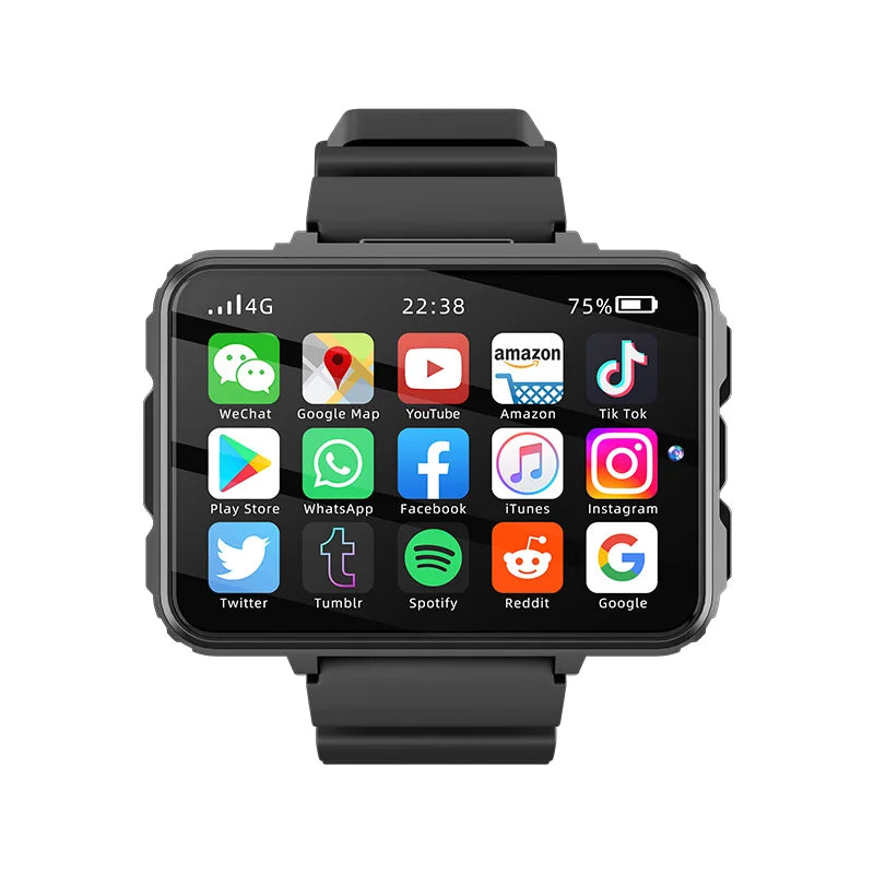 Montre connectée AMOLED 2,4 pouces HD 480 × 680 GPS/Wi-Fi Carte SIM Compatible TikTok et WhatsApp