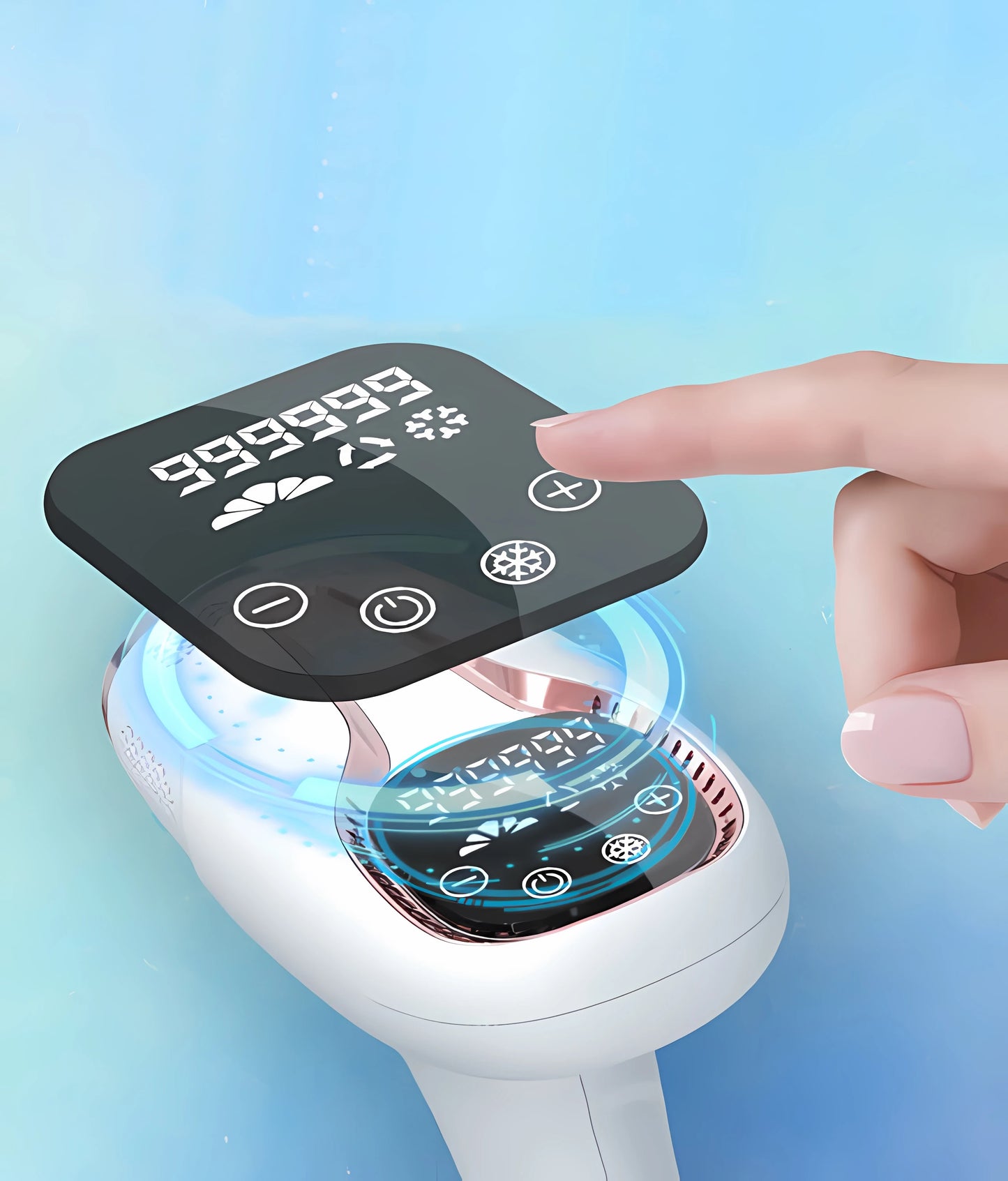 999,999 Flash IPL Laser Hair Removal Device Permanent Painless Epilator for Women & Bikini Area with 5 Energy Levels & Ice Cooling