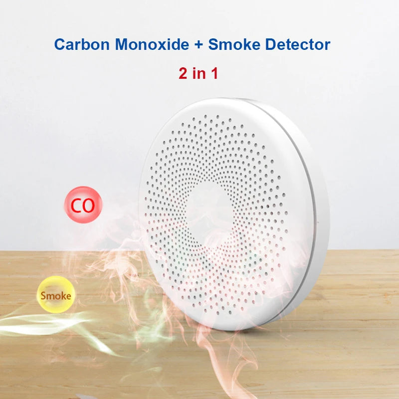 Fire PIR sound sensor alarm Co and smoke detector alarm Carbon monoxide living room kitchen shop