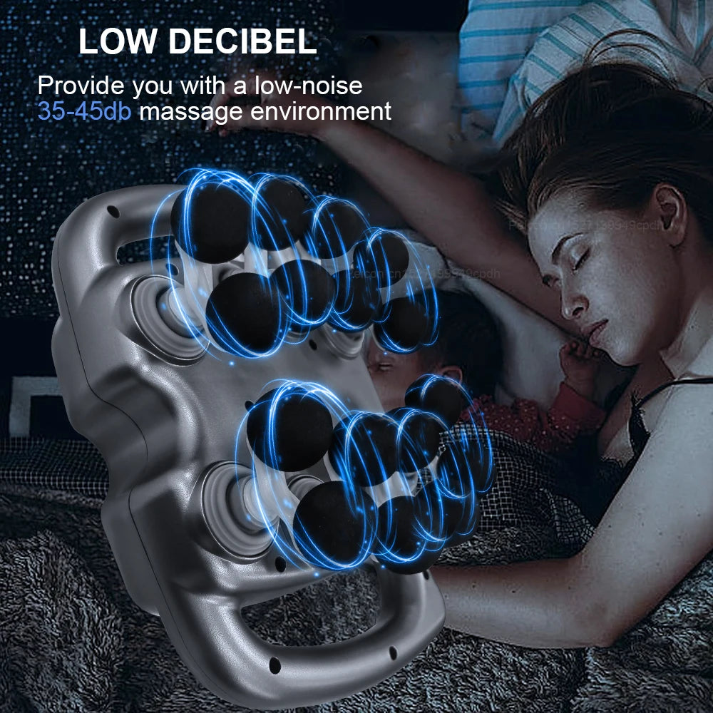 Head Fascia Massage Gun High Frequency Deep Tissue Therapy Neck/Shoulder/Waist Relief