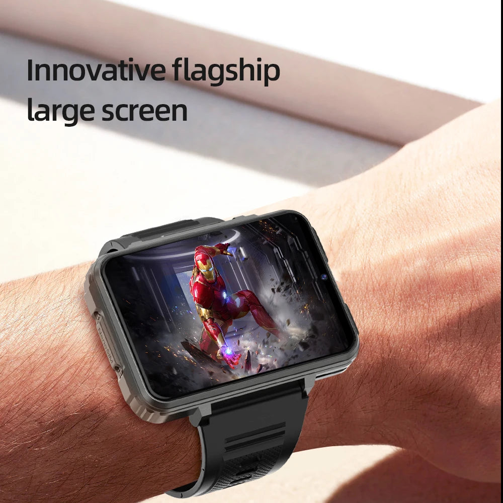 Montre connectée AMOLED 2,4 pouces HD 480 × 680 GPS/Wi-Fi Carte SIM Compatible TikTok et WhatsApp