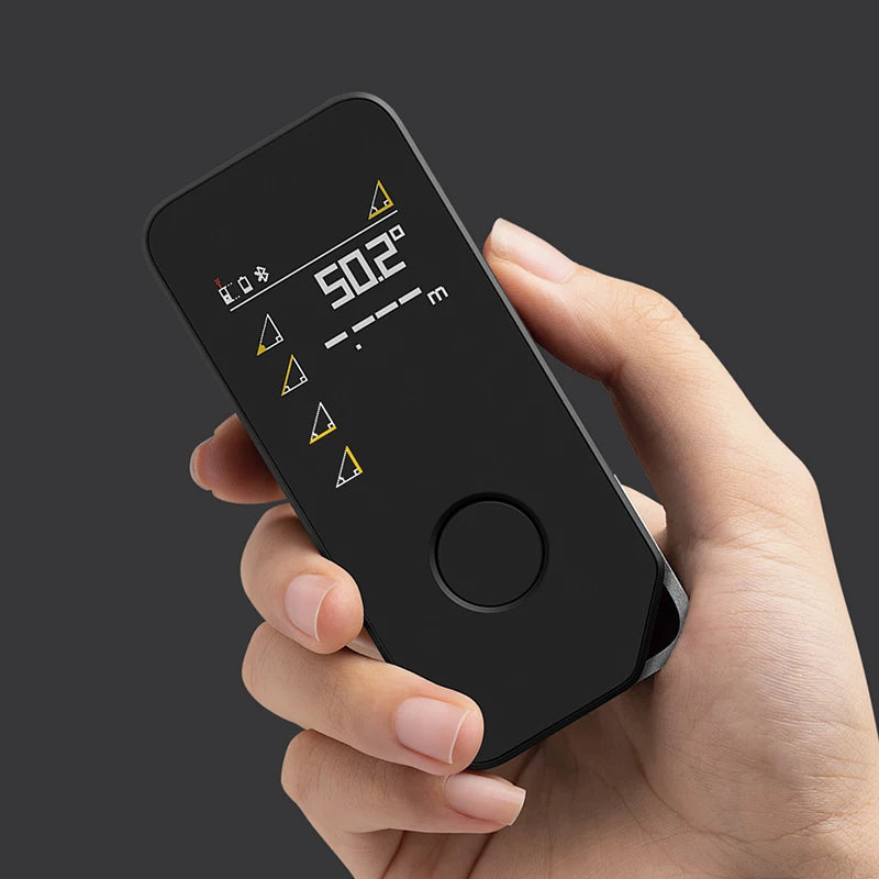Smart Laser Measure Pro 50 m/165 ft digitales Maßband mit 0,1 mm Präzision und Echtzeit-LED-Anzeige (Typ C wiederaufladbar)