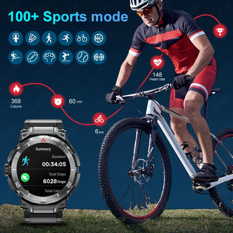 Montre connectée NFC 2 en 1 avec casque, appels musicaux locaux, moniteur de santé, montre de sport étanche IP68