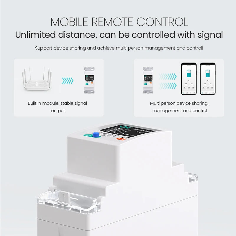 Tuya WiFi Smart Circuit Breaker Smart Home Wireless Controller