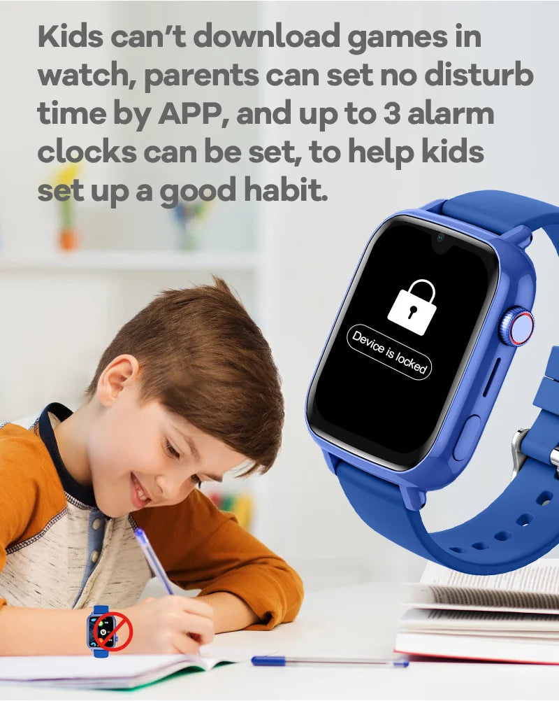 4G Kids Smart Watch GPS WiFi Video Call SOS Tracker Camera Monitor Location Phone Watch