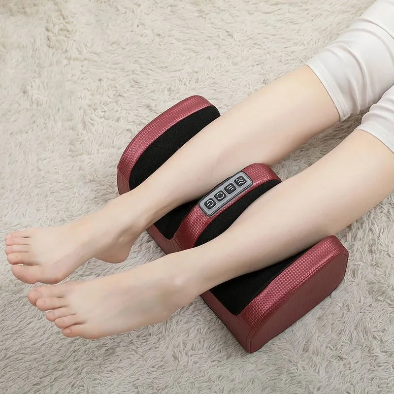 Hot compress+kneading foot therapy massager with constant temperature for deep relaxation of calves/arms Home office multifunctional massage machine in black and red
