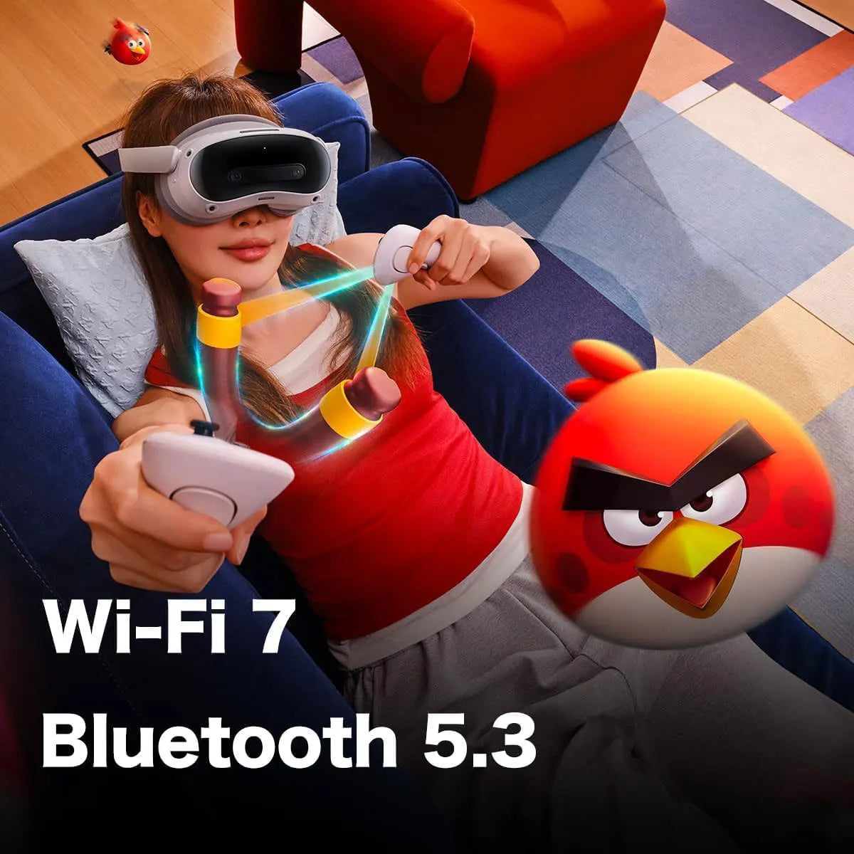 4 Ultra VR-MR Headset with 4K Micro-OLED Display Wireless 6DOF Tracking 3200MP Color Passthrough Snapdragon XR2 Gen 2 105° FOV PC/Android Compatible