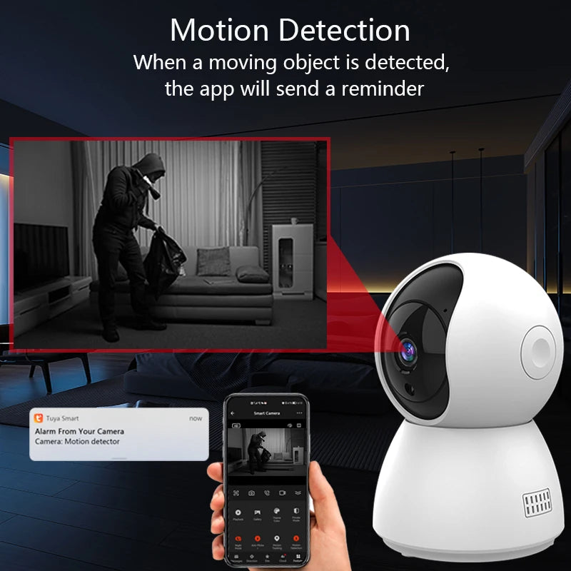Smart 4MP HD WiFi IP Cam Auto Tracking Indoor Security CCTV/Baby Monitor with Night Vision