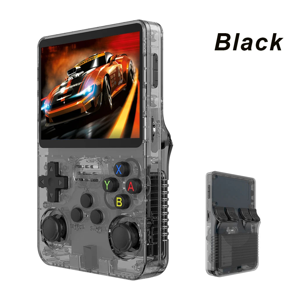 Retro Handheld with 3.5" IPS Linux OS 128GB storage 15K+ games dual joysticks Type-C charging