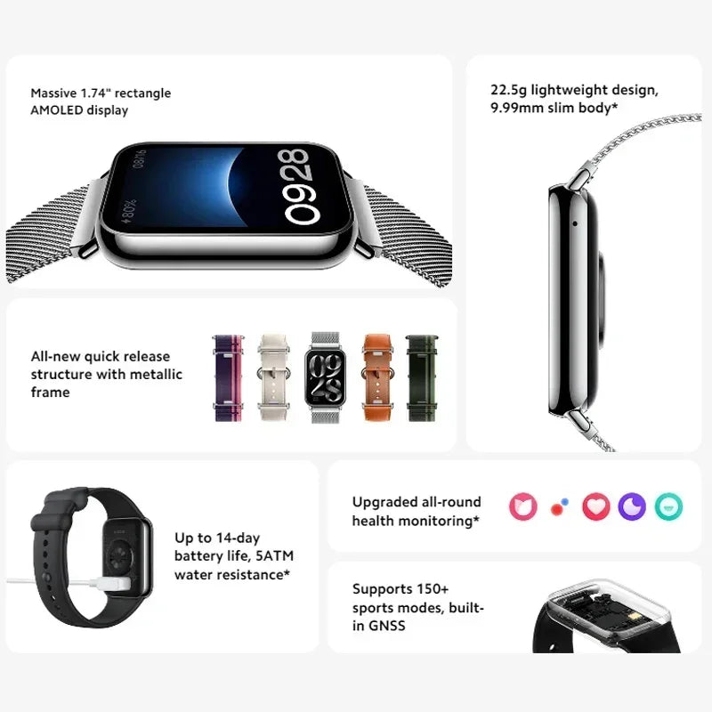 Xiaomi Band 8 Pro Global Edition New Unopened Smart Watch Fitness Tracker