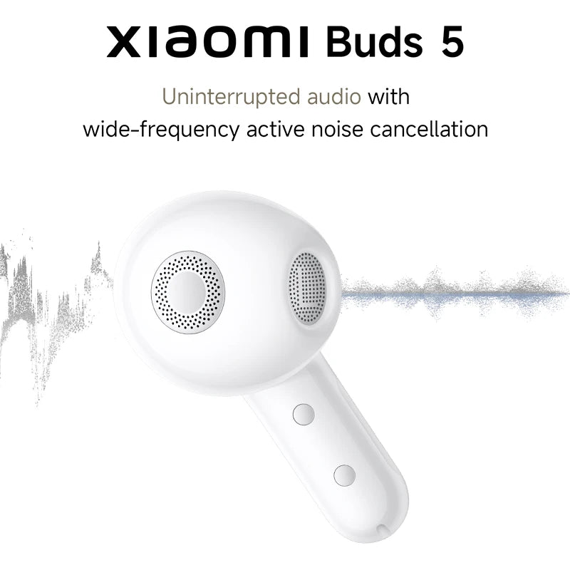Active noise cancelling HiFi wireless Bluetooth recording earphones with lossless audio TWS AI original Xiaomi Buds 5 earphones