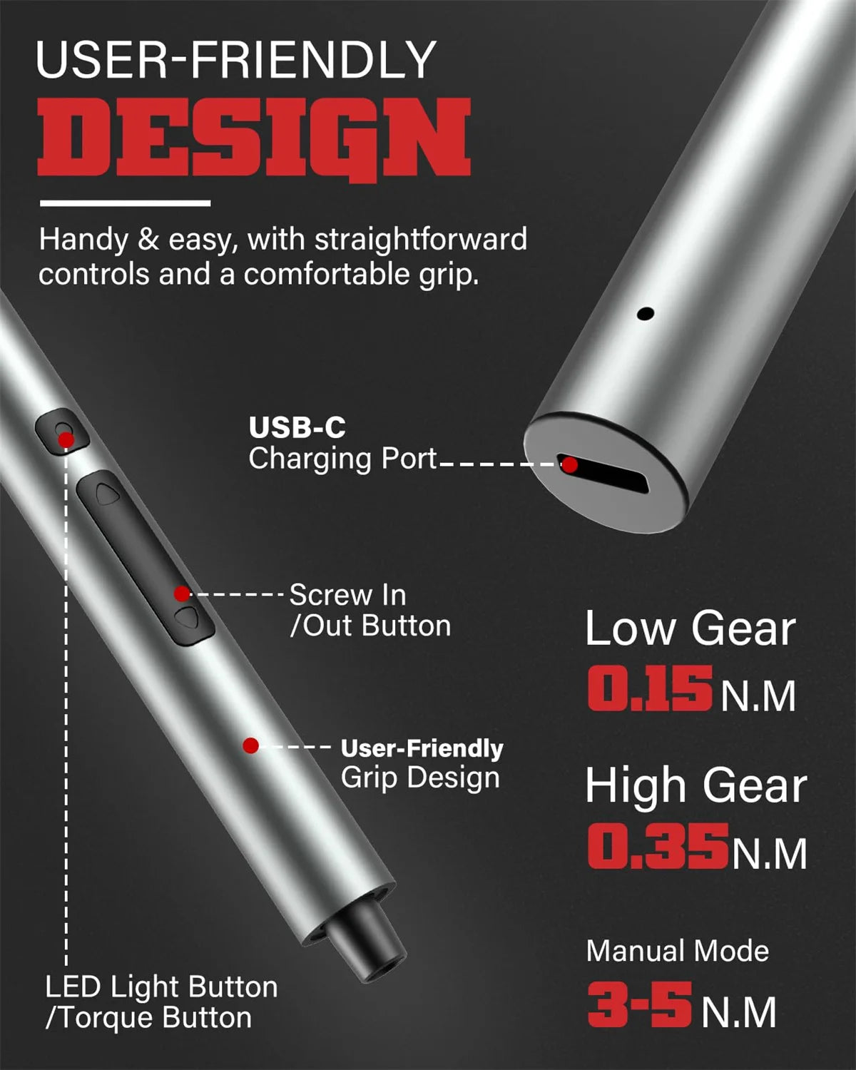 Professional 75-in-1 Magnetic Electric Screwdriver Kit 71 PH/TX Bits & 3 LED Lights Precision Power Tool for Electronics Repair