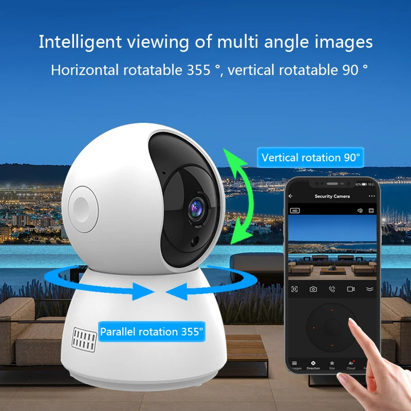Smart 4MP HD WiFi IP Cam Auto Tracking Indoor Security CCTV/Baby Monitor with Night Vision