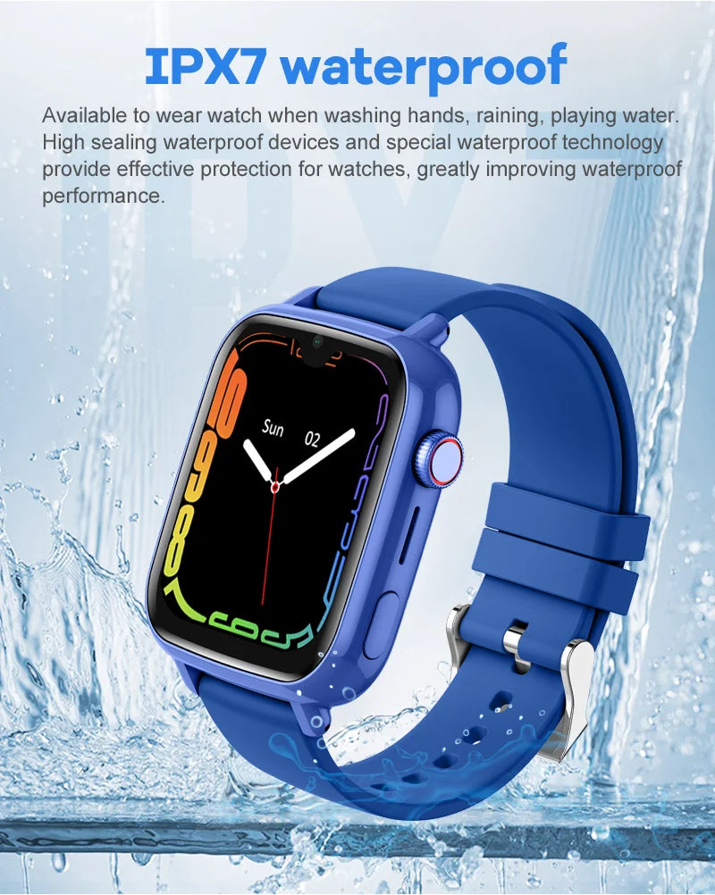 4G Kids Smart Watch GPS WiFi Video Call SOS Tracker Camera Monitor Location Phone Watch