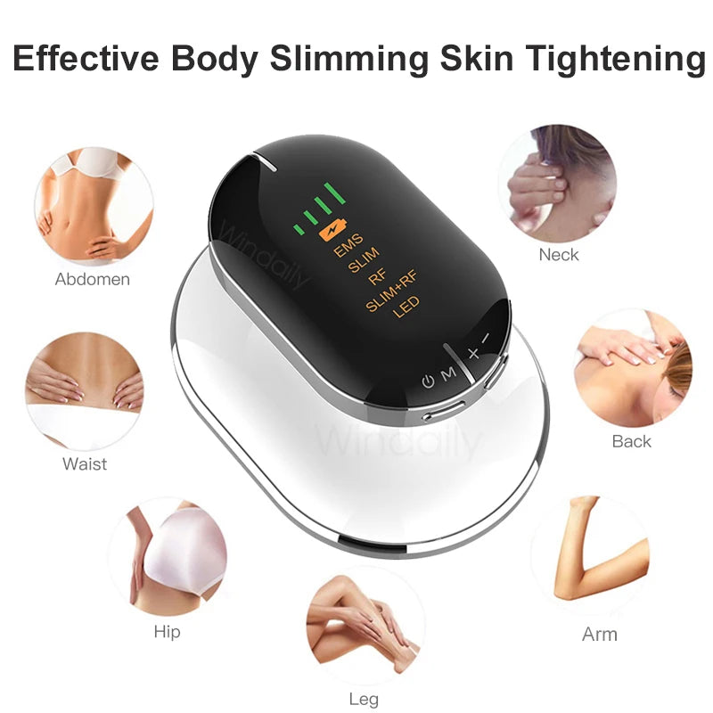 EMS+RF dual frequency lipolysis instrument intelligent slimming body shaping/LED phototherapy/fat burning massage three in one (suitable for slimming waist and legs)