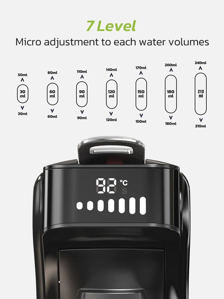 Cappuccino Coffee Machine 6-In-1 Capsule Coffee Machine, Hot And Cold Composite Coffee Machine