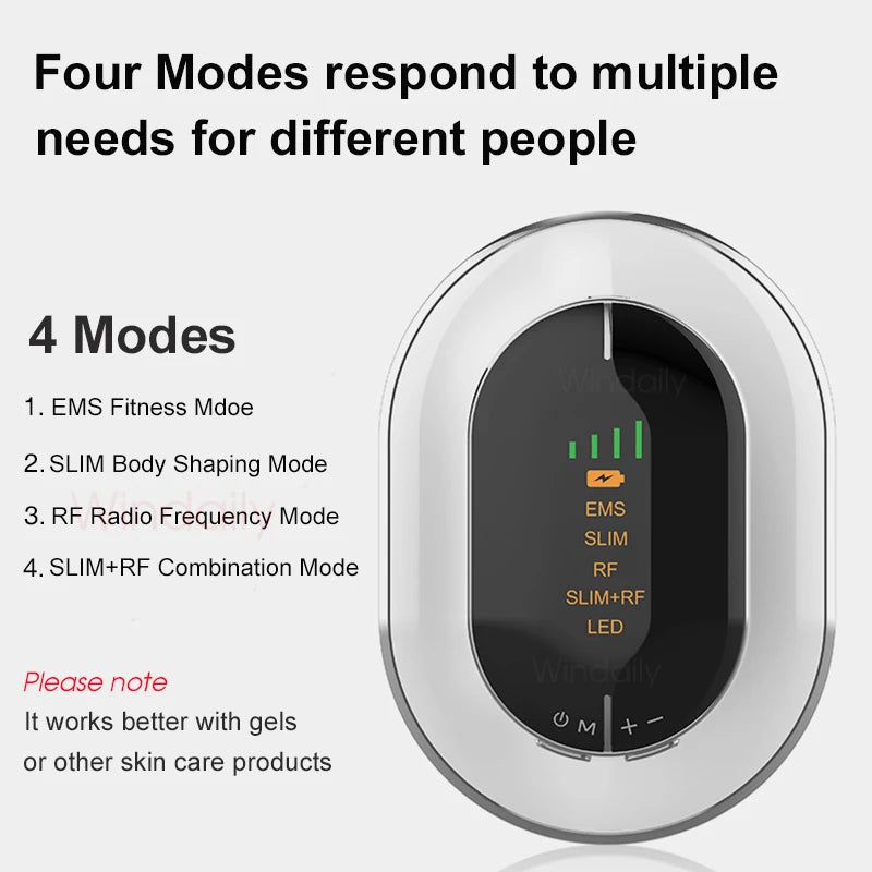 EMS+RF dual frequency lipolysis instrument intelligent slimming body shaping/LED phototherapy/fat burning massage three in one (suitable for slimming waist and legs)