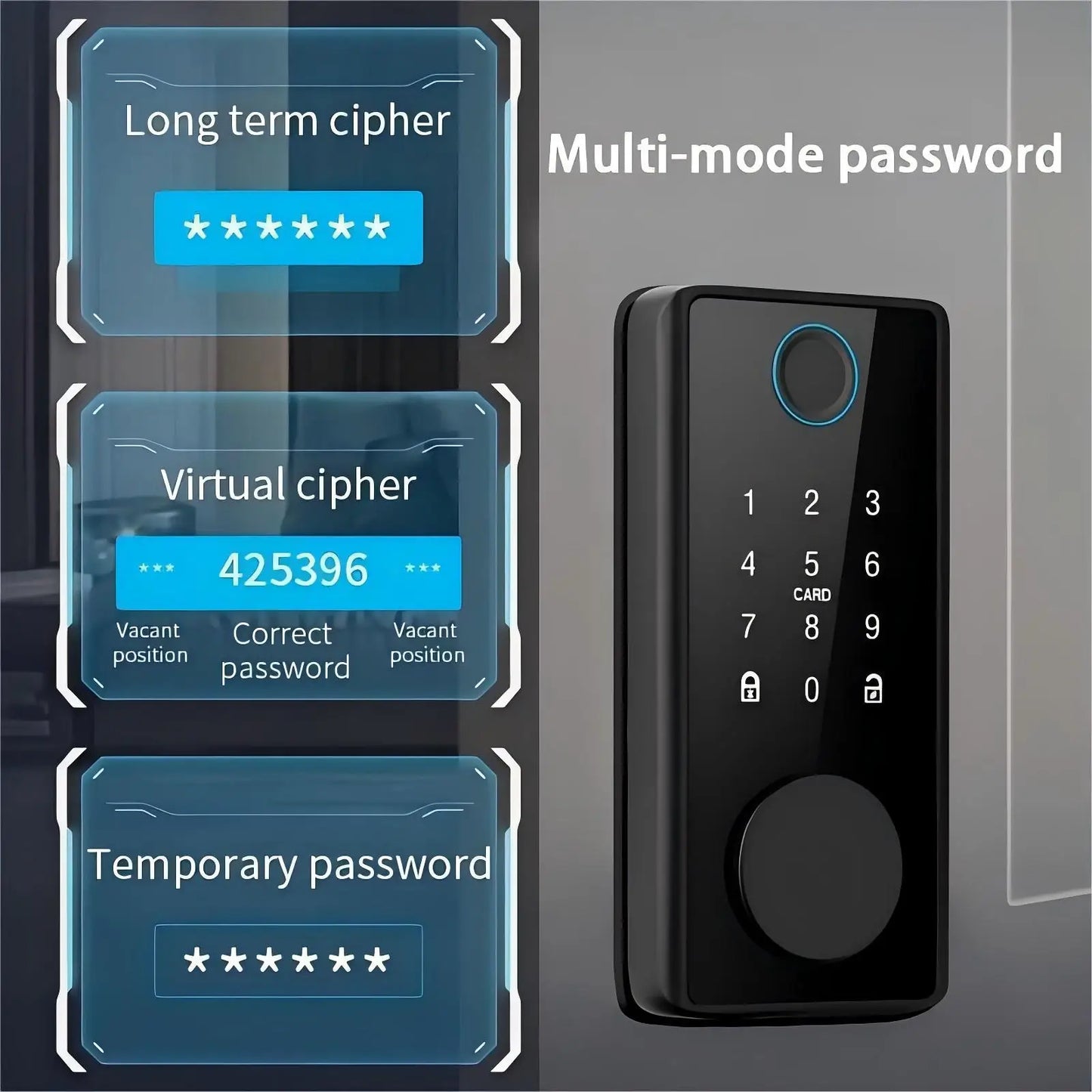 Equipped with keyless fingerprint lock electronic door lock Tuya Bluetooth lock