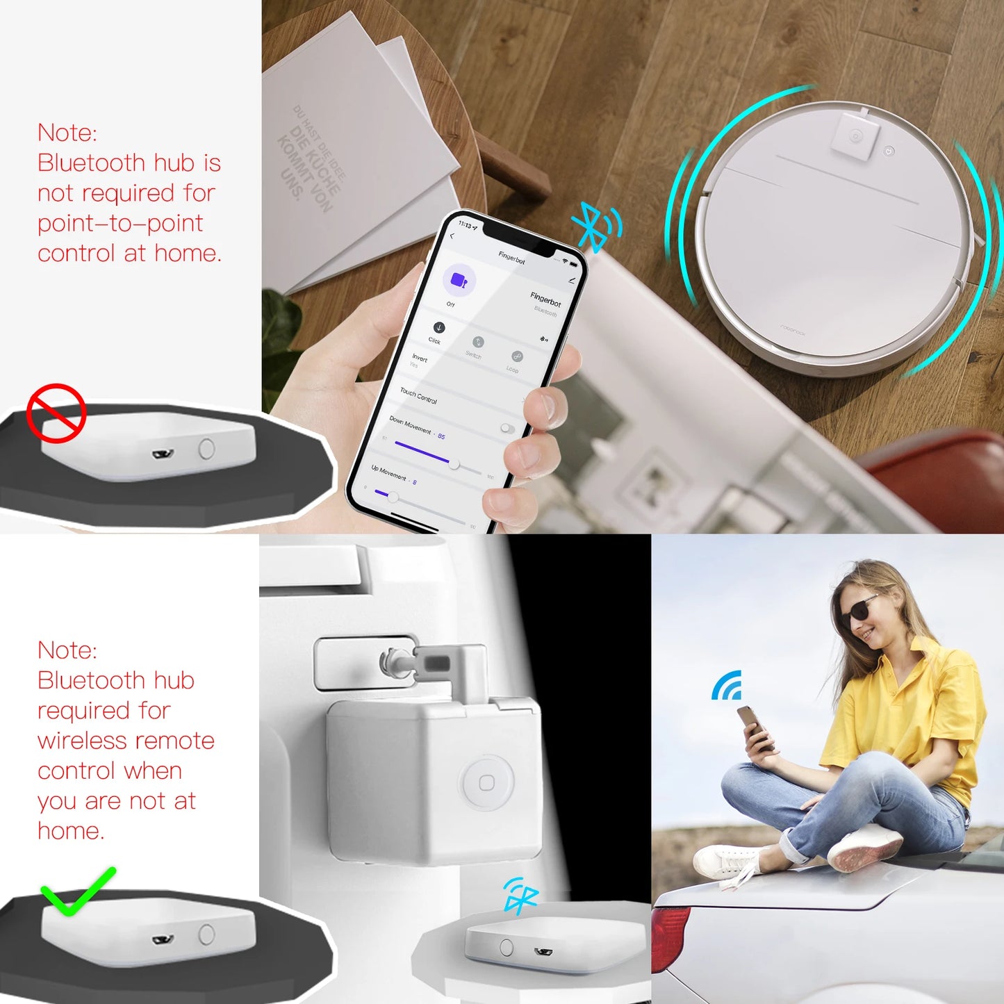 Voice Controlled Sutomatic Switch Tuya Finger Robot Button Bluetooth Finger Robot