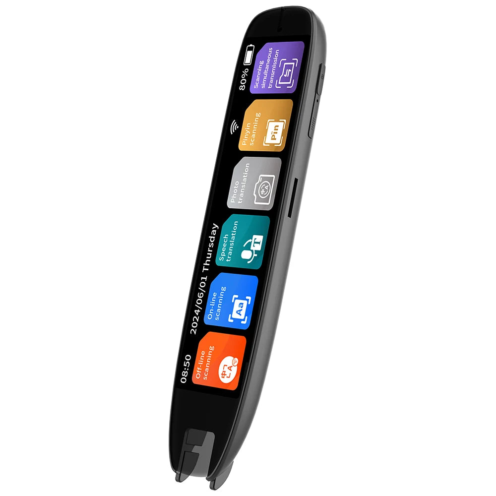 WiFi/BT Smart Translation Pen 142 Language OCR Scanner with Text-to-Speech & Photo Translate 98% Accuracy for Dyslexia/Learners