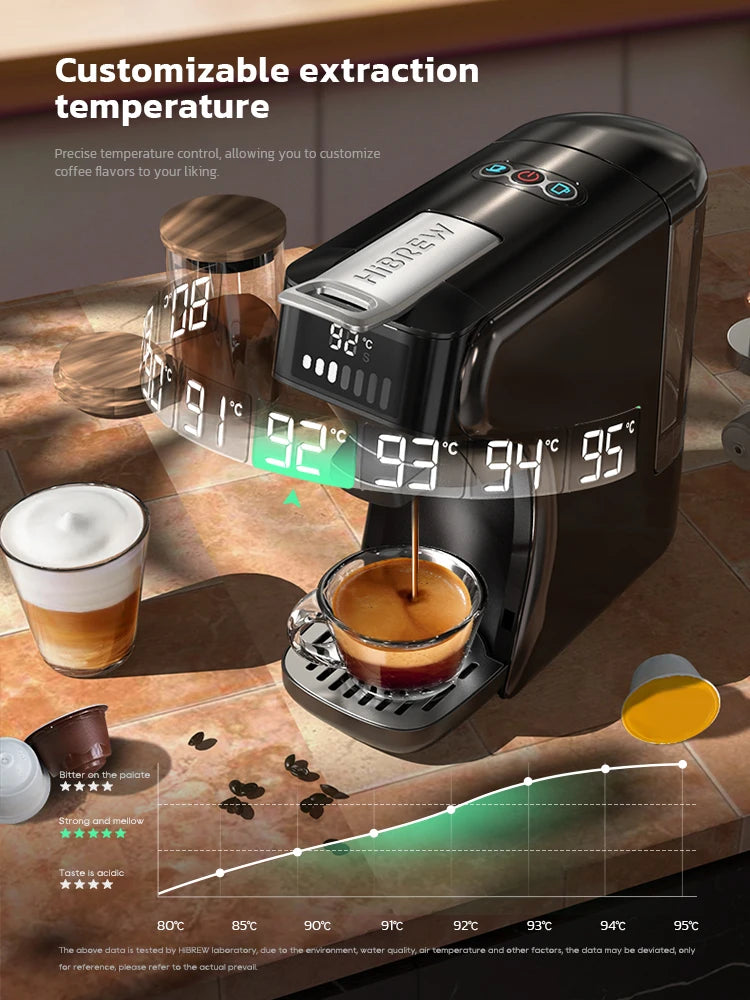 Cappuccino Coffee Machine 6-In-1 Capsule Coffee Machine, Hot And Cold Composite Coffee Machine