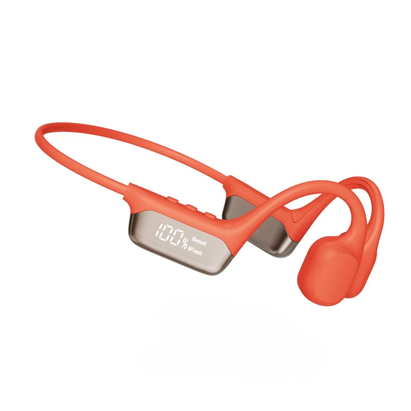 Turbo Bass Bone Conduction Sports Earphones Bluetooth 5.4+32GB Memory | IPX8 Professional Waterproof Universal for Swimming and Running Ultra Long Range MP3 Mode