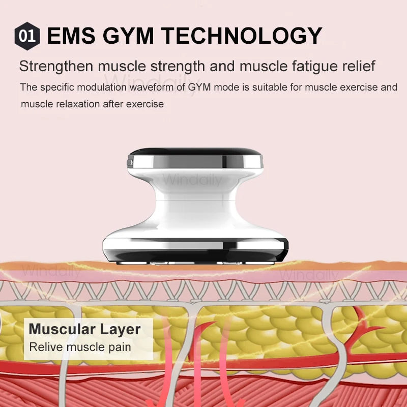 EMS+RF dual frequency lipolysis instrument intelligent slimming body shaping/LED phototherapy/fat burning massage three in one (suitable for slimming waist and legs)
