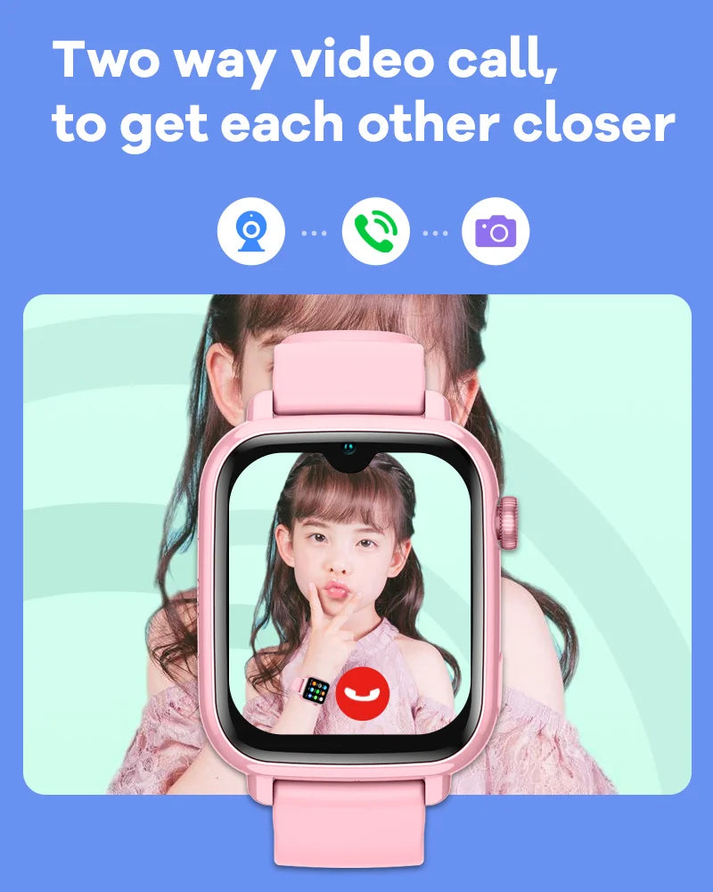 4G Kids Smart Watch GPS WiFi Video Call SOS Tracker Camera Monitor Location Phone Watch