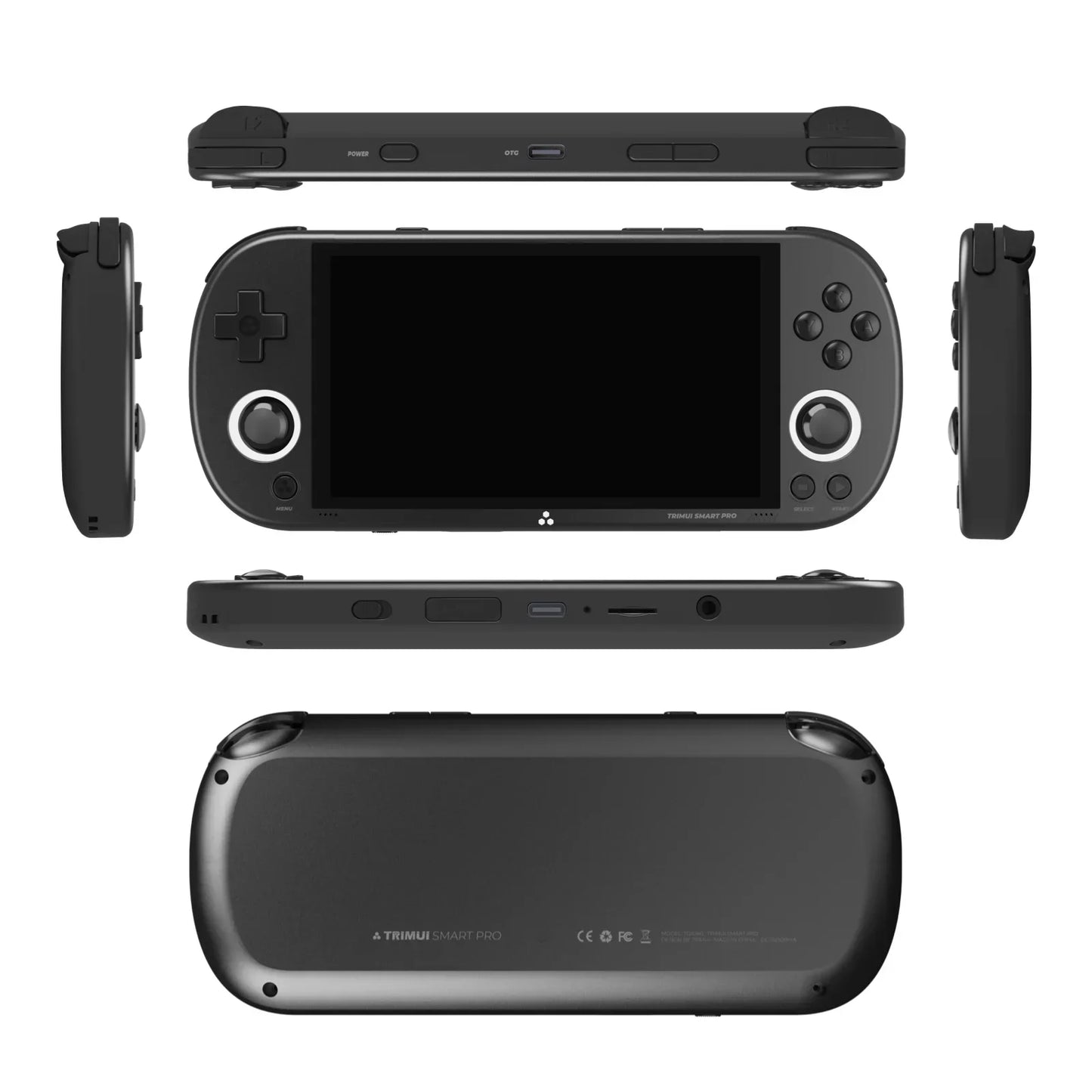 Retro-Videospielkonsole Handheld-Spielkonsole 4,96-Zoll-IPS-Bildschirm Linux-System Joystick RGB-Beleuchtung