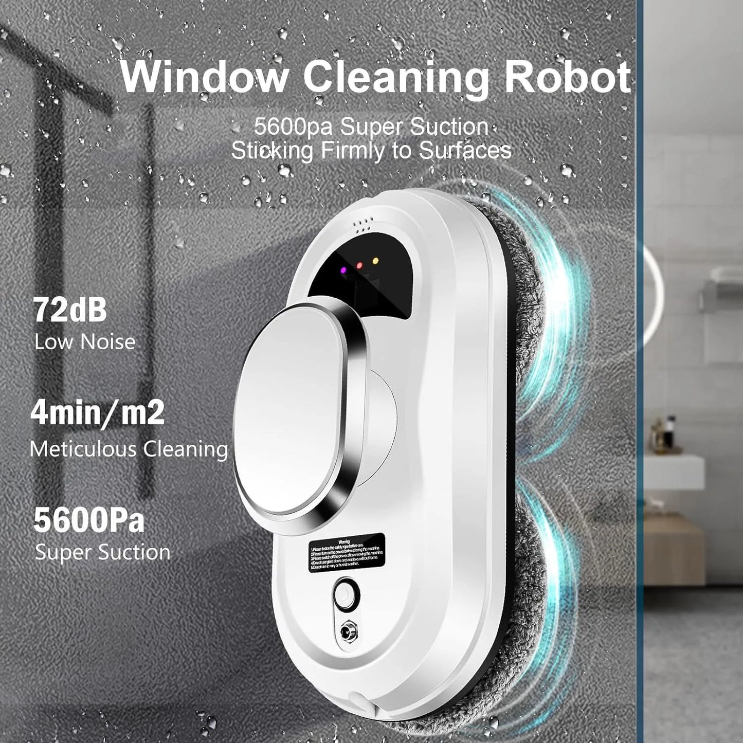 Robot nettoyeur de vitres intelligent à télécommande pour la maison Robot nettoyeur de vitres Robot aspirateur électrique pour vitres