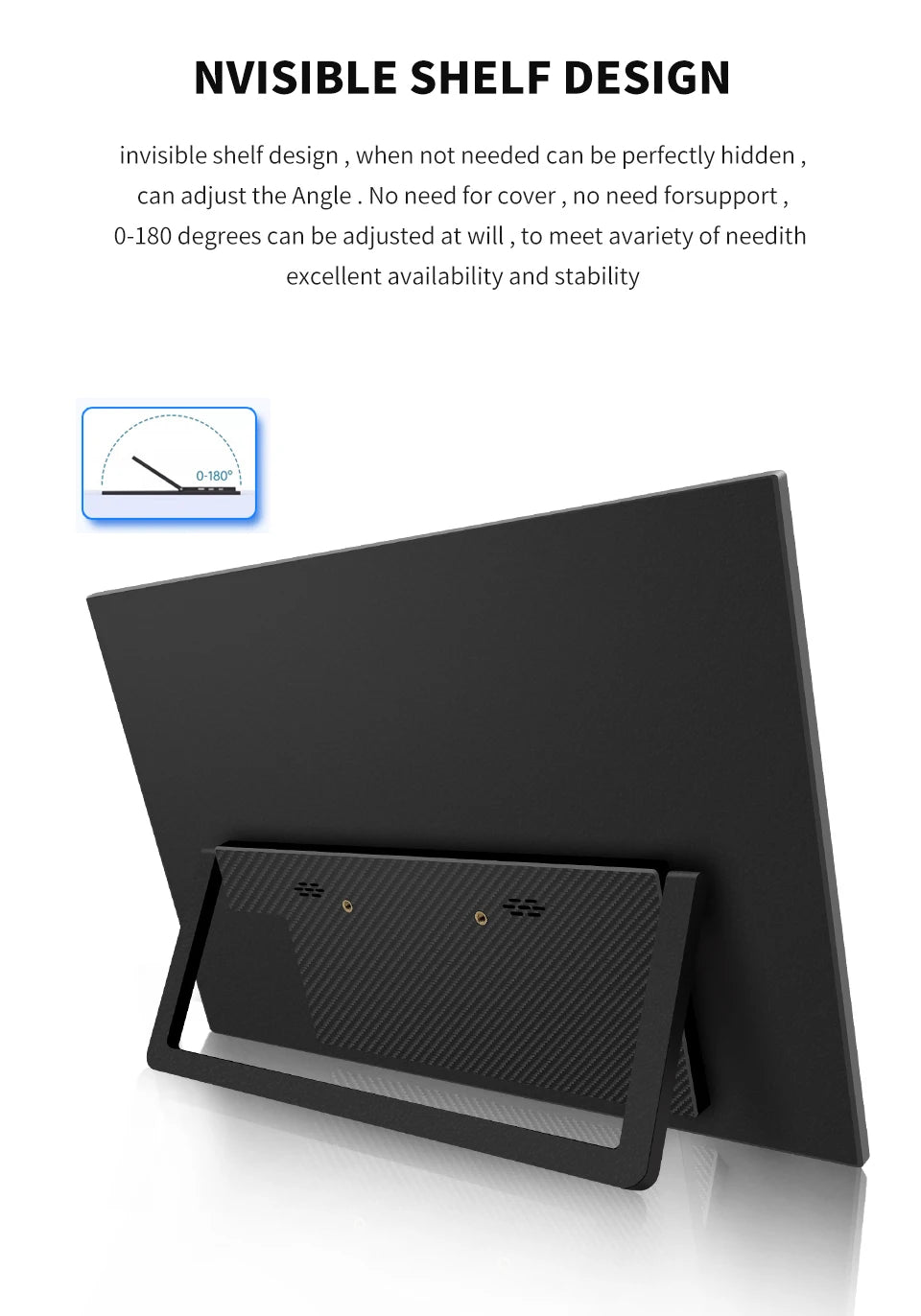 16" Touch Portable Monitor 2K 16:10 IPS Screen 96% sRGB 350cd/m² HDR Type-C/HDMI Dual Ports