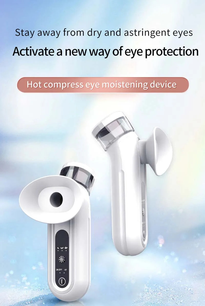 Masseur oculaire intelligent, thérapie par le chaud et le froid avec nano-brume, masseur oculaire pour les yeux secs et soulageant la fatigue