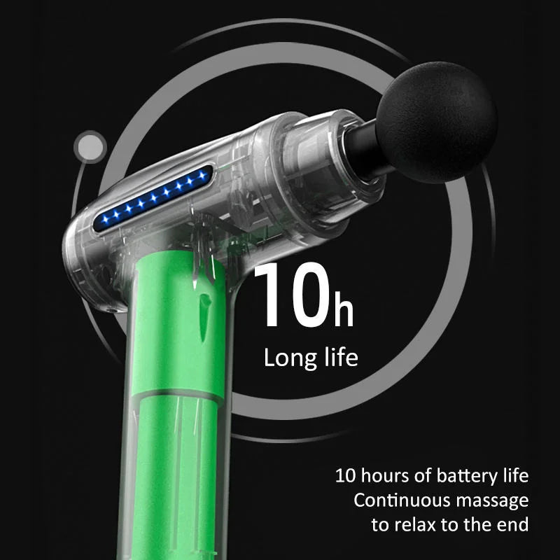 Equipped with a 4-head Impact Massage Device, LCD Display Screen, Electric Spinal Massager, Body Massager, 30 speed Muscle Therapy