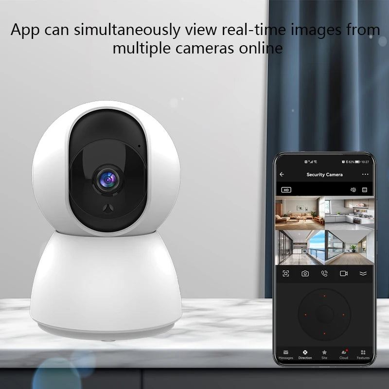 Smart 4MP HD WiFi IP Cam Auto Tracking Indoor Security CCTV/Baby Monitor with Night Vision