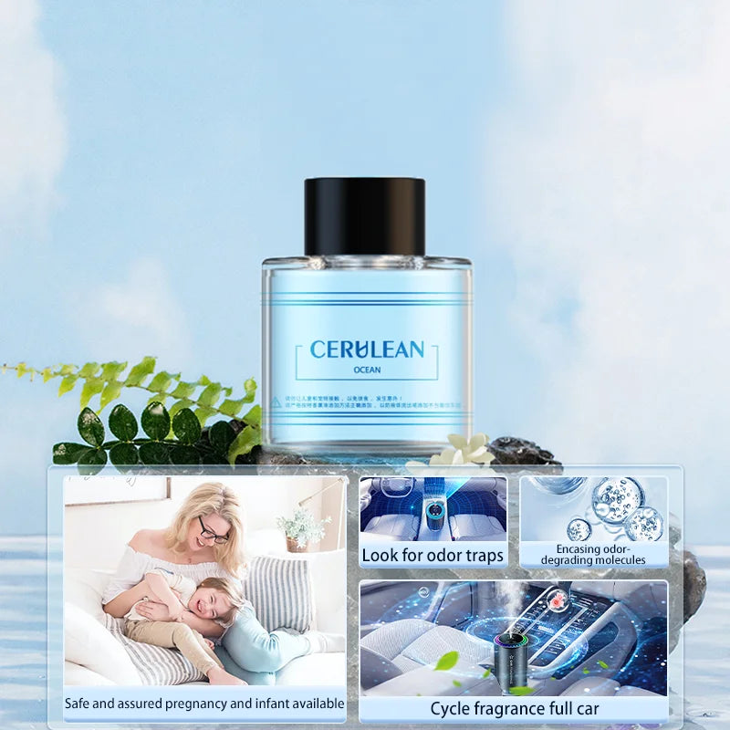 Parfum de voiture à pulvérisation automatique avec lumières LED en forme d'étoile, aromathérapie et élimination des odeurs, alliage d'aluminium durable