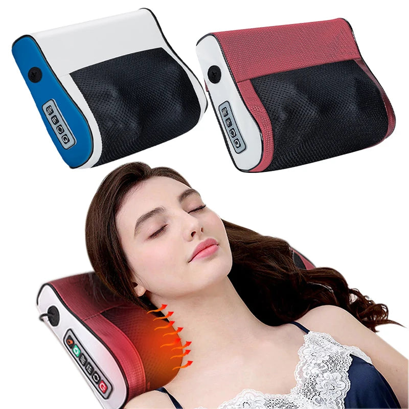 Adjustable Neck & Shoulder Massager with Heat Shiatsu Kneading for Back Pain Relief